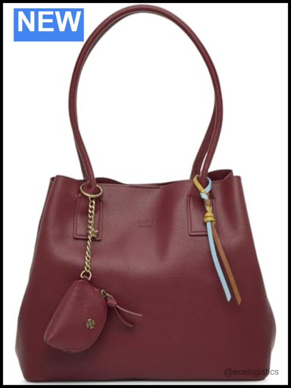 Lucky Brand Alin Small Tote Faux Leather Handbag Magnetic Closure